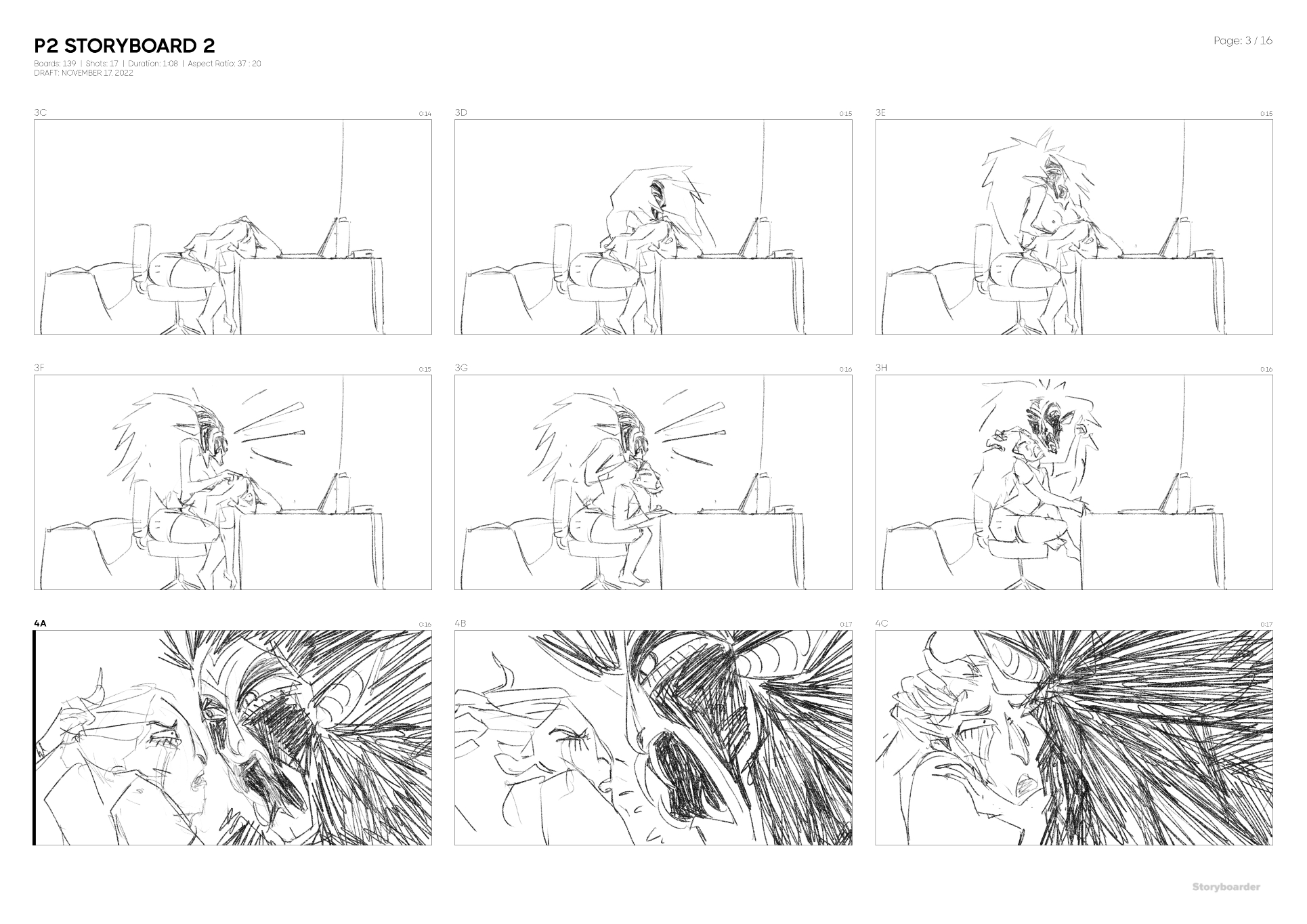 Snippets from the Storyboard