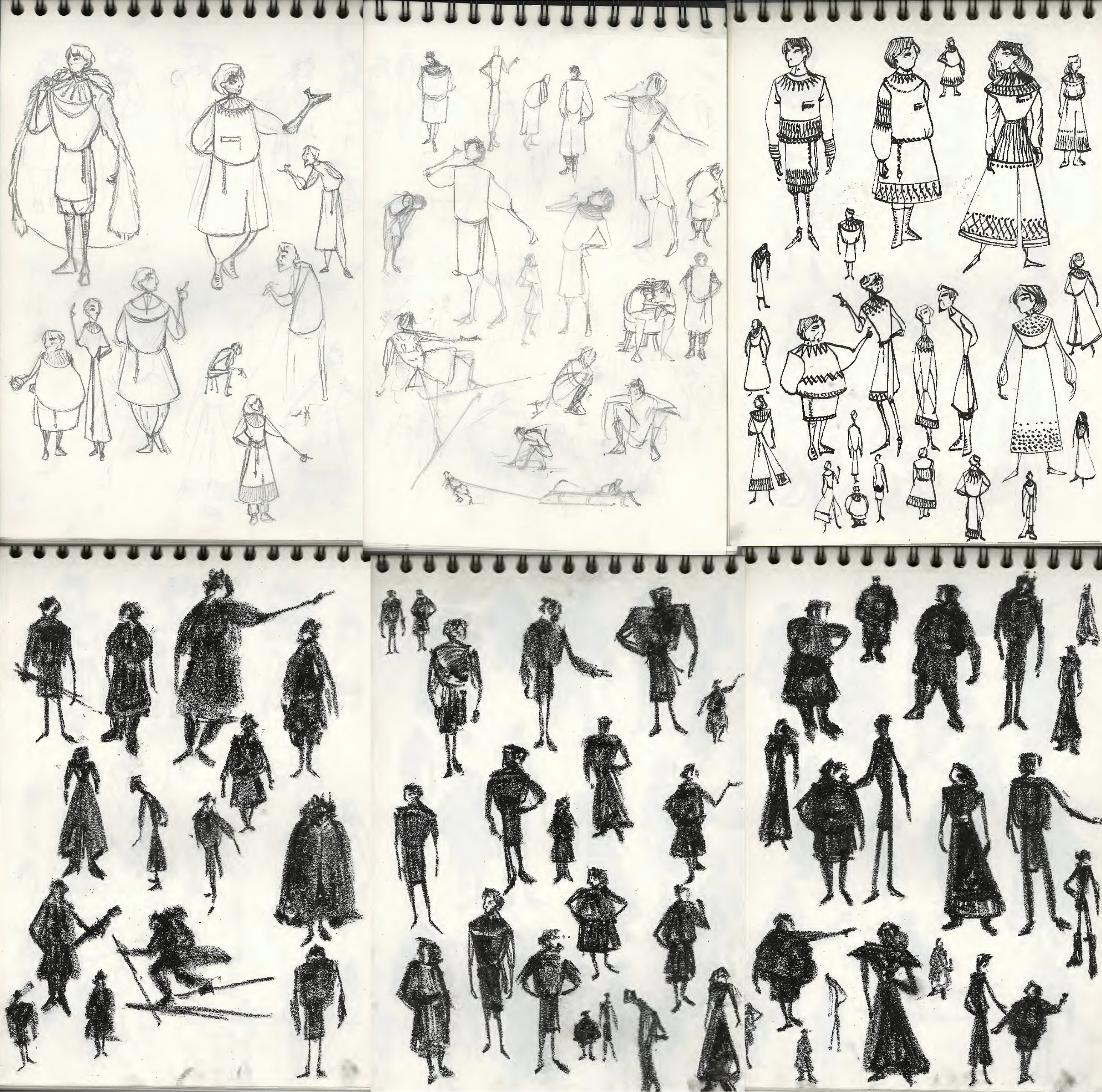 Multimedia Character Exploration Sketches