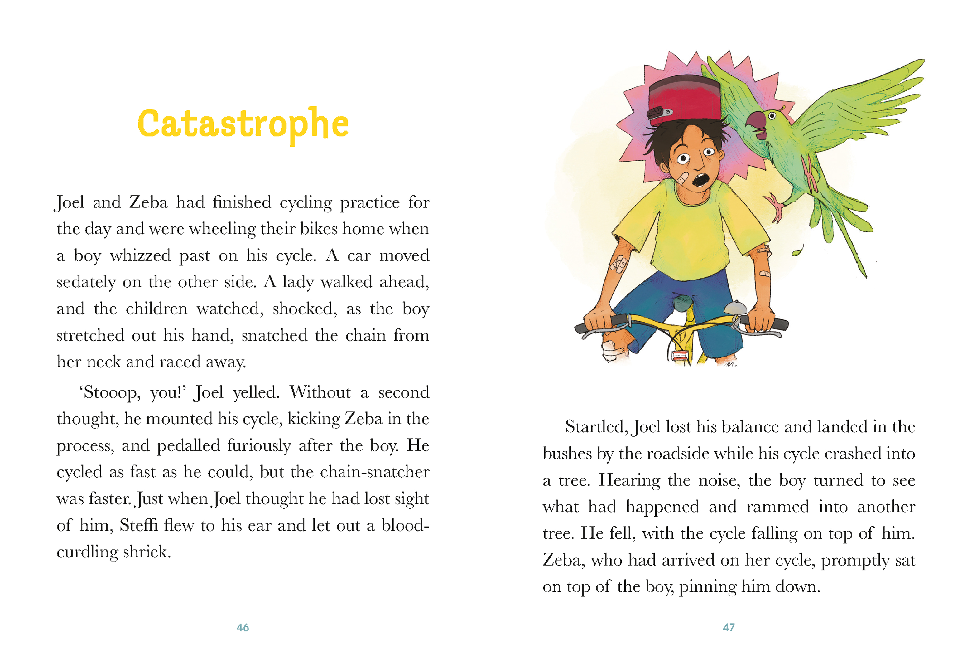 A spread from the book