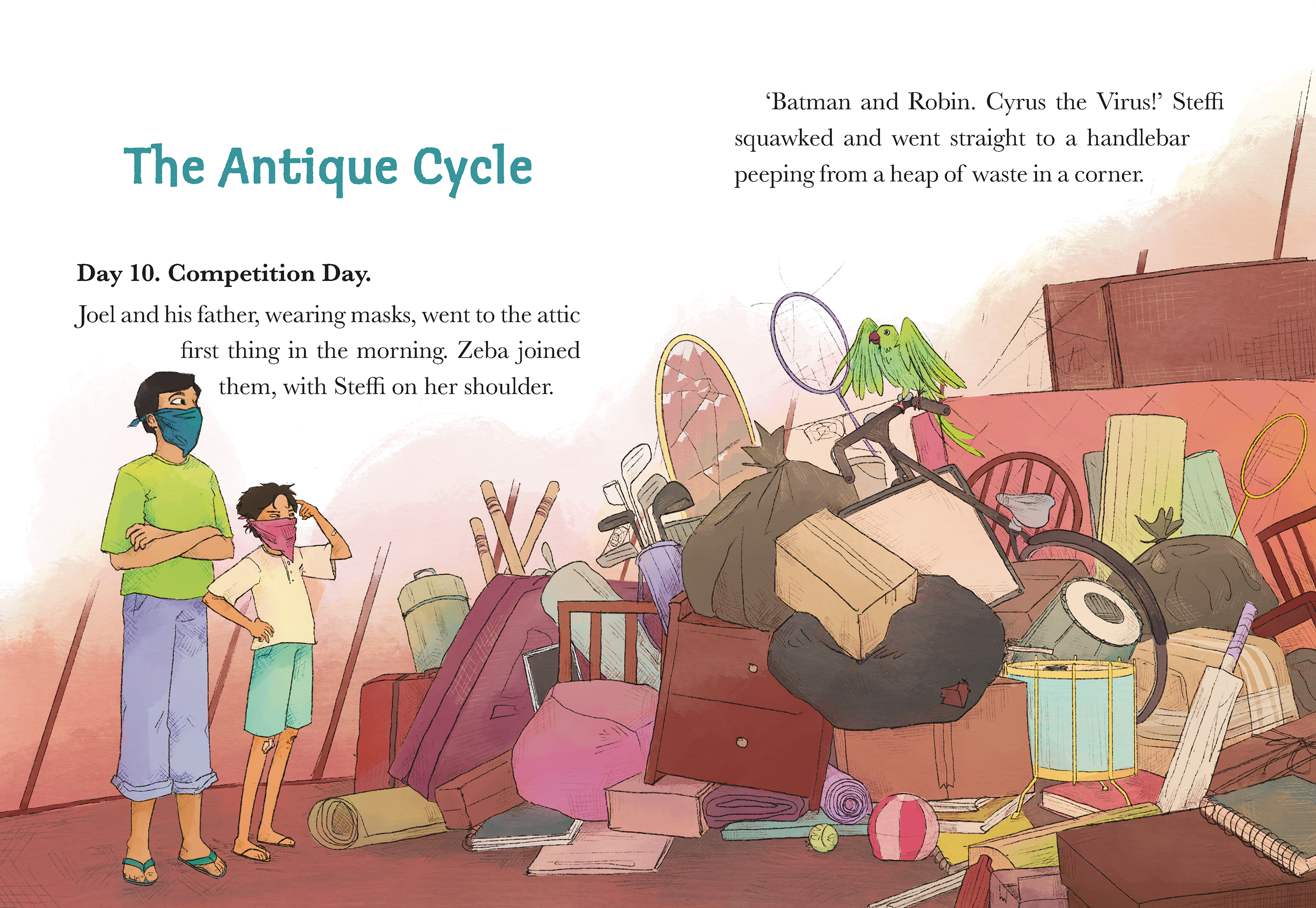 A spread from the book