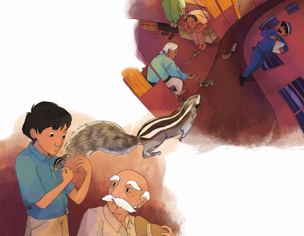 A spread from the book